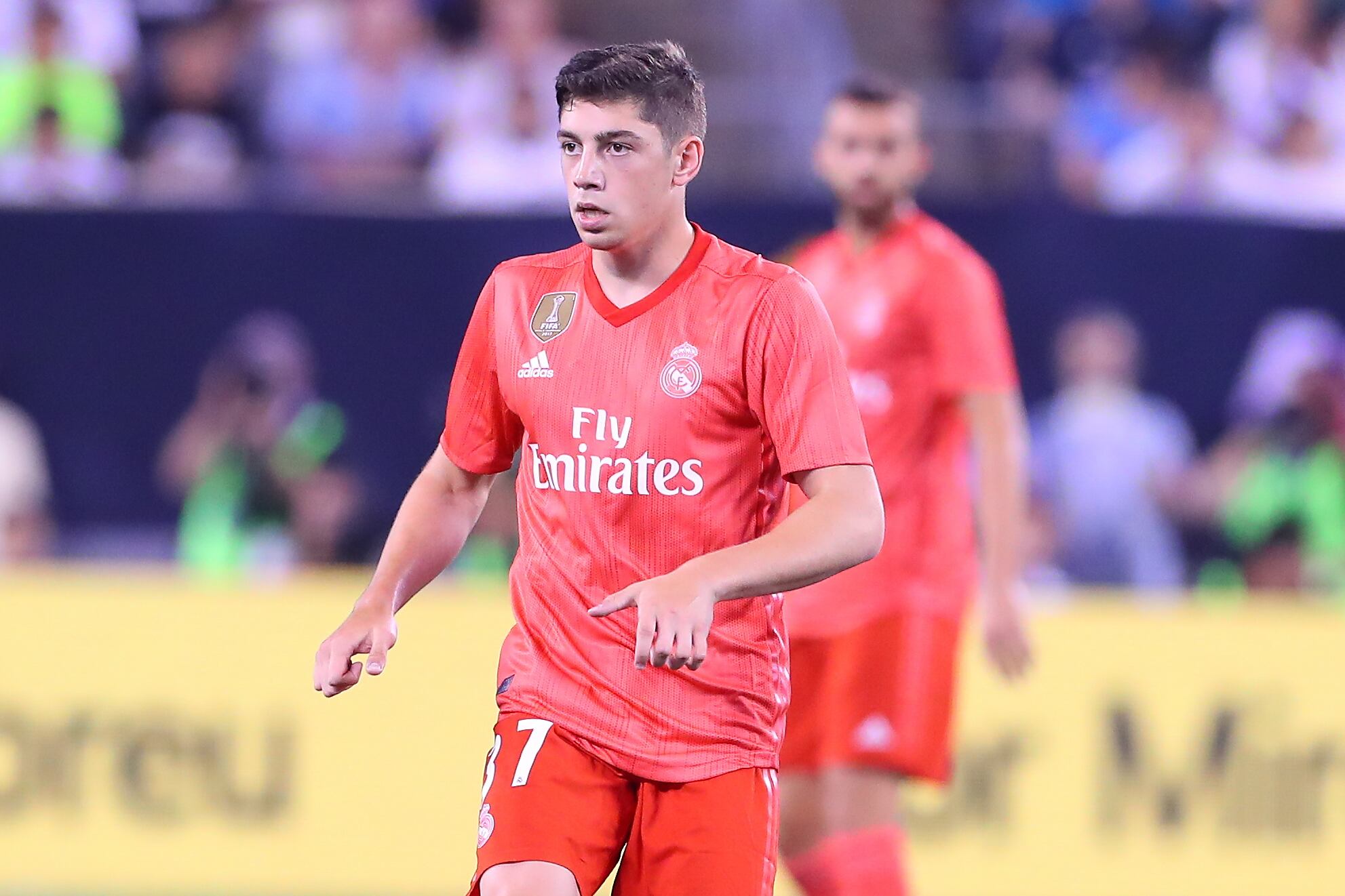 Fede Valverde, durante sus primeros partidos con el Real Madrid en 2018