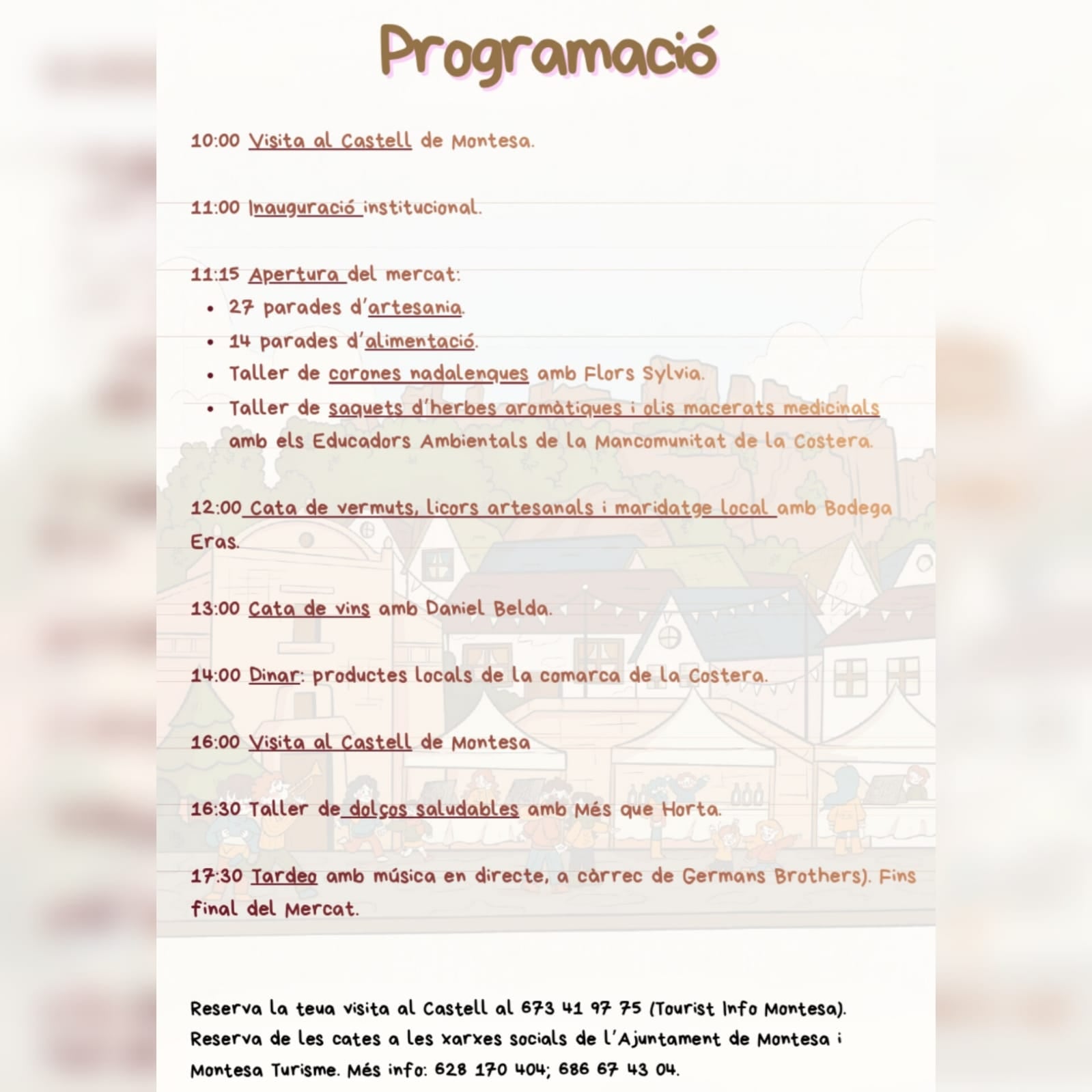 Programación de la feria