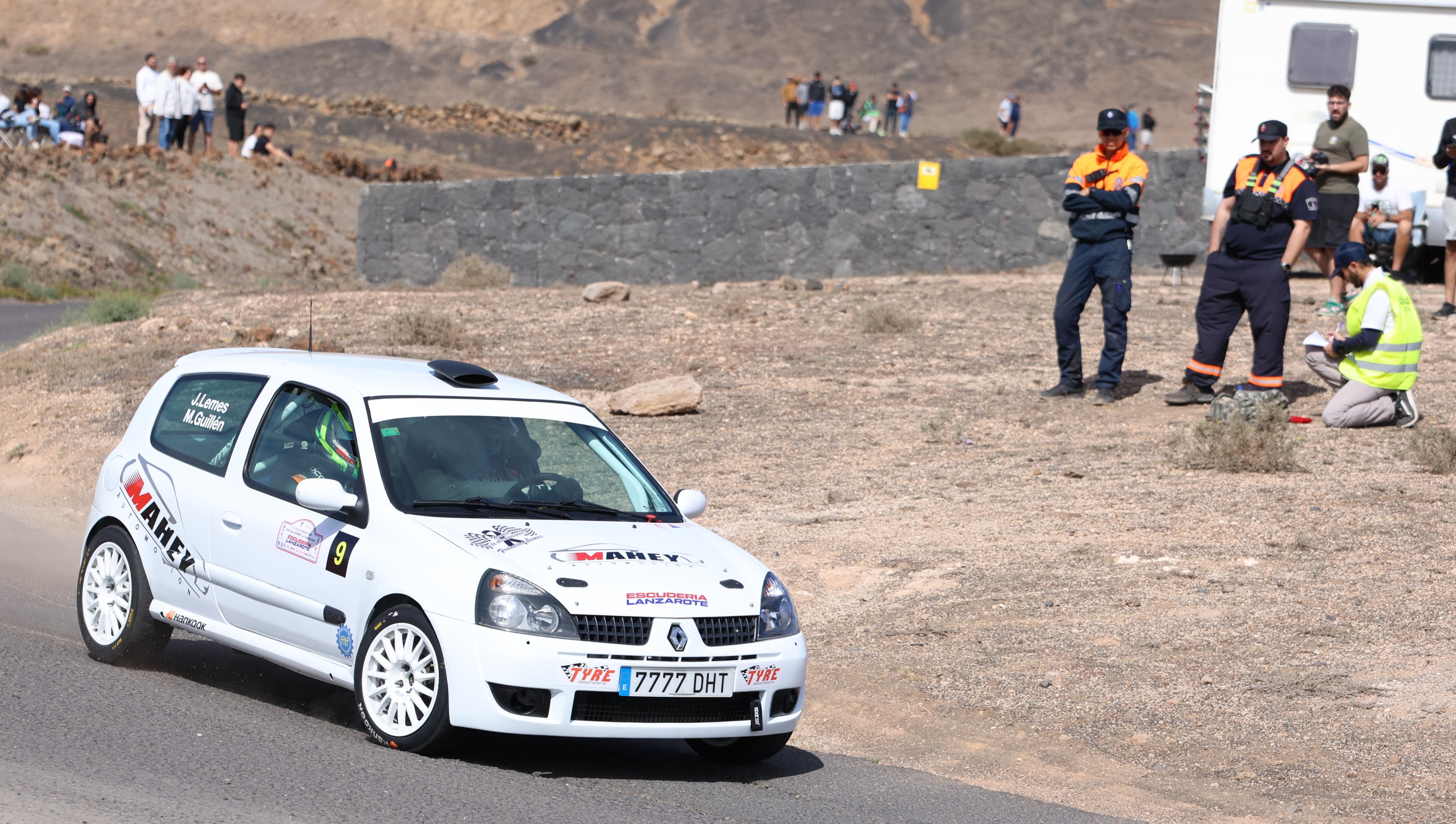 Jesús María Lemes y Mario Guillén en el 18º RallySprint La Candelaria, en Lanzarote.