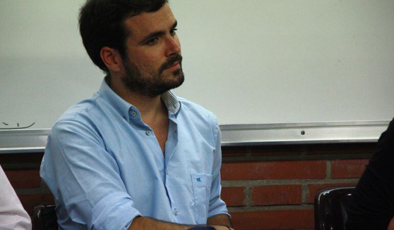 Alberto Garzón, militante de IU.