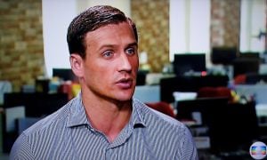 Ryan Lochte en su entrevista a Globo TV donde contó lo ocurrido.