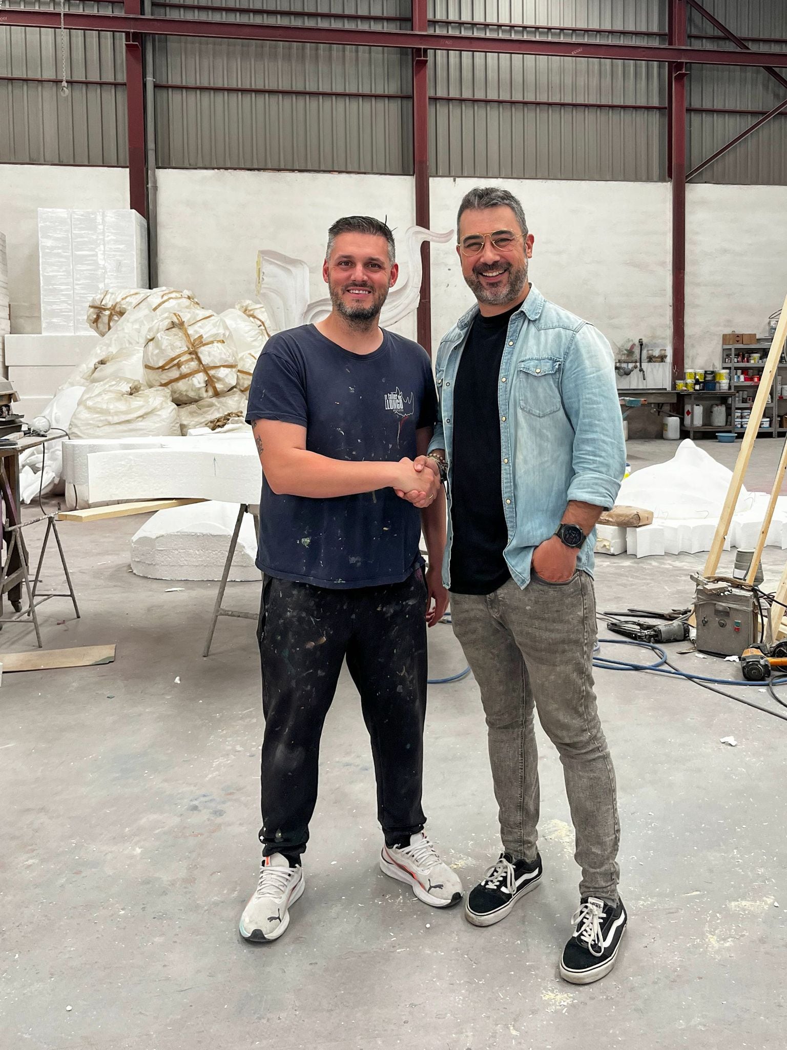 Abargues (dcha) junto a David Sánchez Llongo