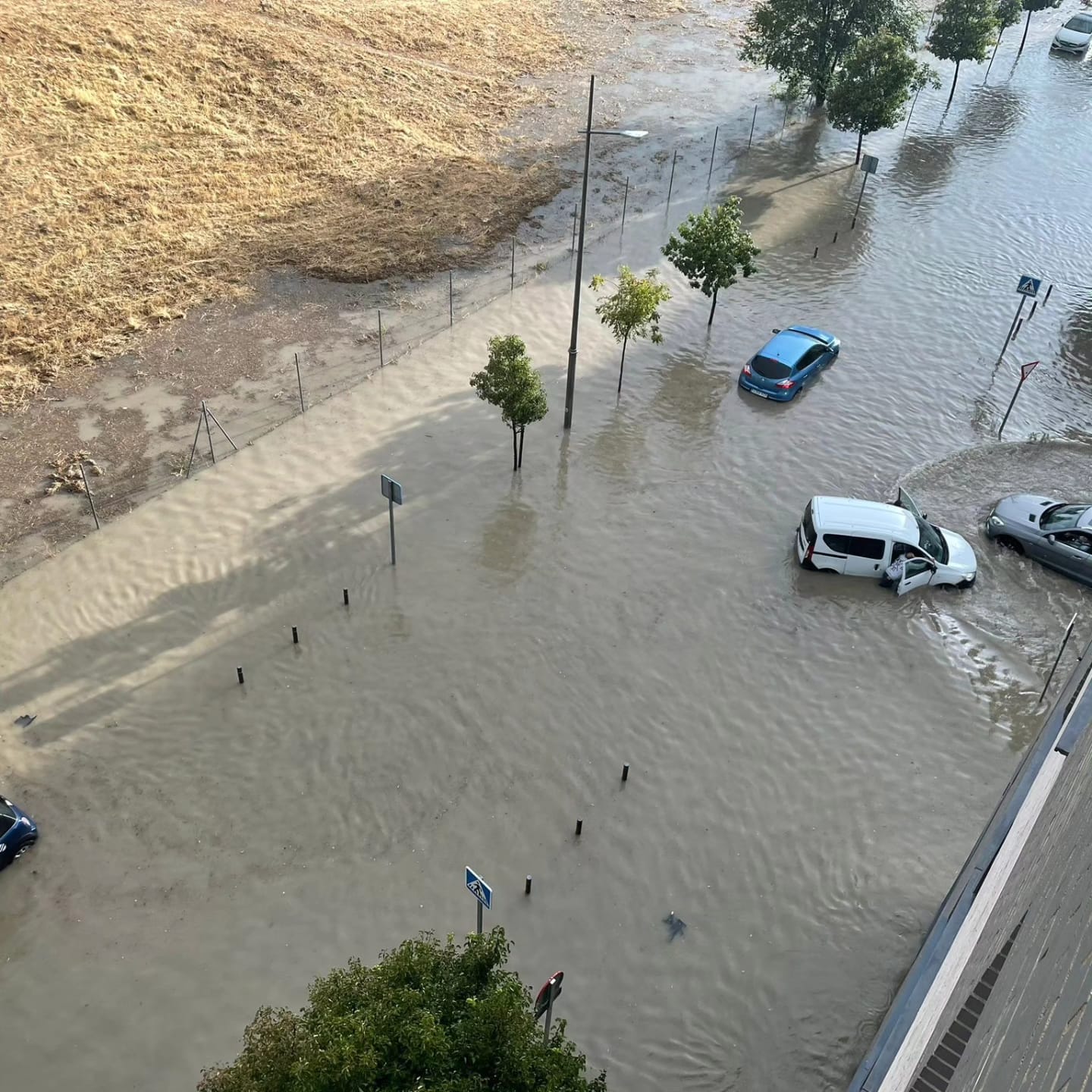 Inundaciones en las calles de Móstoles del pasado 19 de septiembre