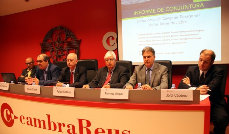 La presentació de l'informe de conjuntura econòmica de les Cambres de Comerç del Camp de Tarragona. 
