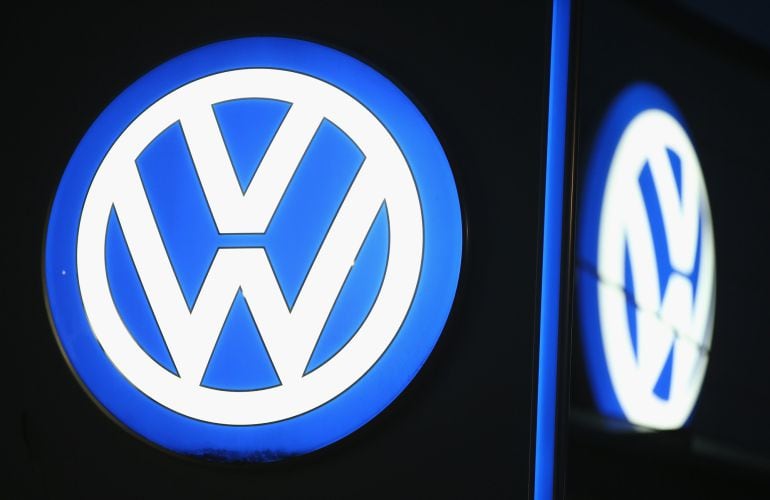 El logo de Volkswagen. 