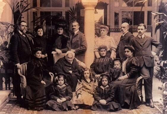 La familia Lassaleta, en 1907