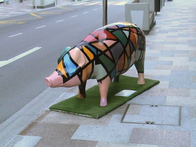 La exposición &#039;Lalín Pork Art&#039; en Andorra