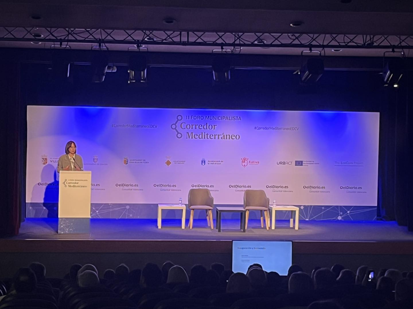 La ministra Diana Morán, en el Foro