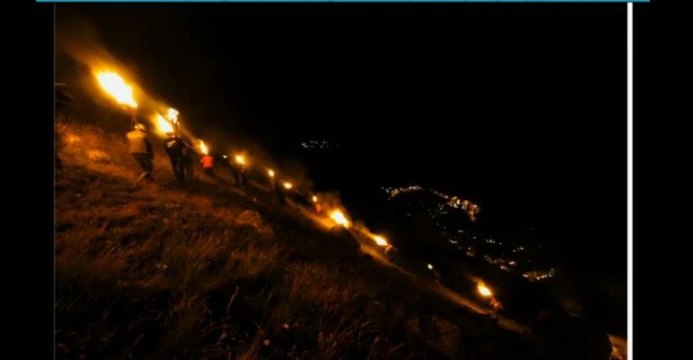 Fragment del vídeo de la candidatura de les festes del foc que s'ha visualitzat a la reunió del comitè de la Unesco a Namíbia 