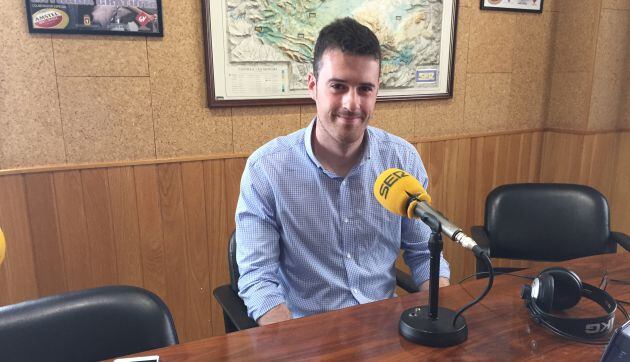 Juan Ignacio Cantero en el estudio de SER Cuenca.