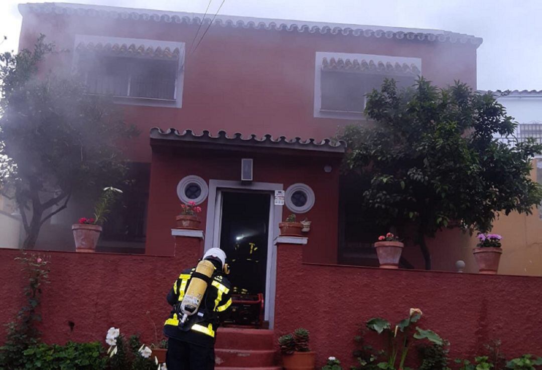 Un momento del suceso.