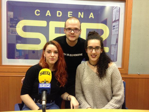 Alex Sereno, Marta Nebot y Ruth Ceballos.