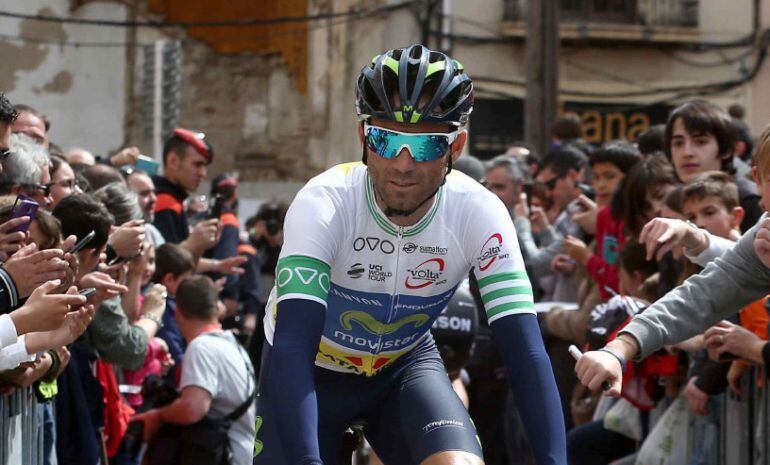 Alejandro Valverde, en un momento de la Volta a Catalunya