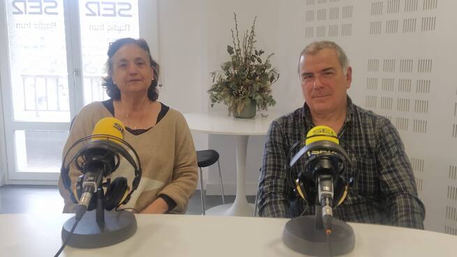 Gema Nanclares y Kike Gorrotxategi hablan de su gestión de la Biblioteca de Dumboa