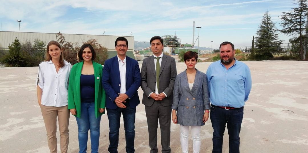 Isabel Rodríguez, José Manuel Caballero y Ana Muñoz visitan las obras de ENCE en Puertollano