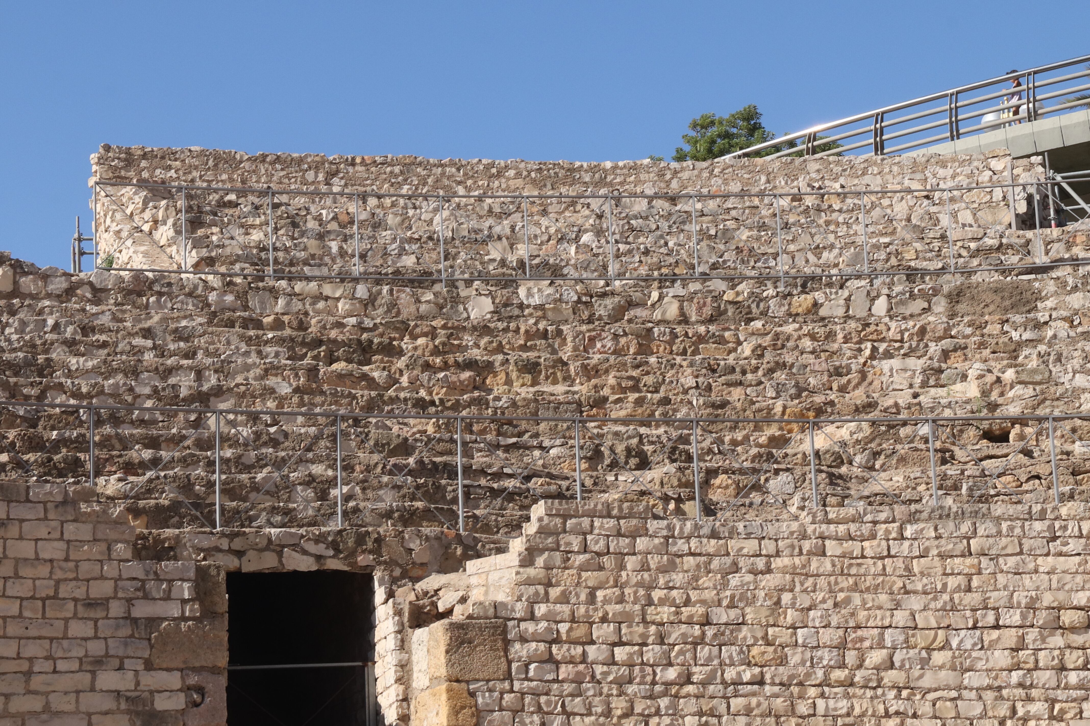 Pla obert de la graderia de l&#039;amfiteatre de Tarragona reconstruida als anys 70