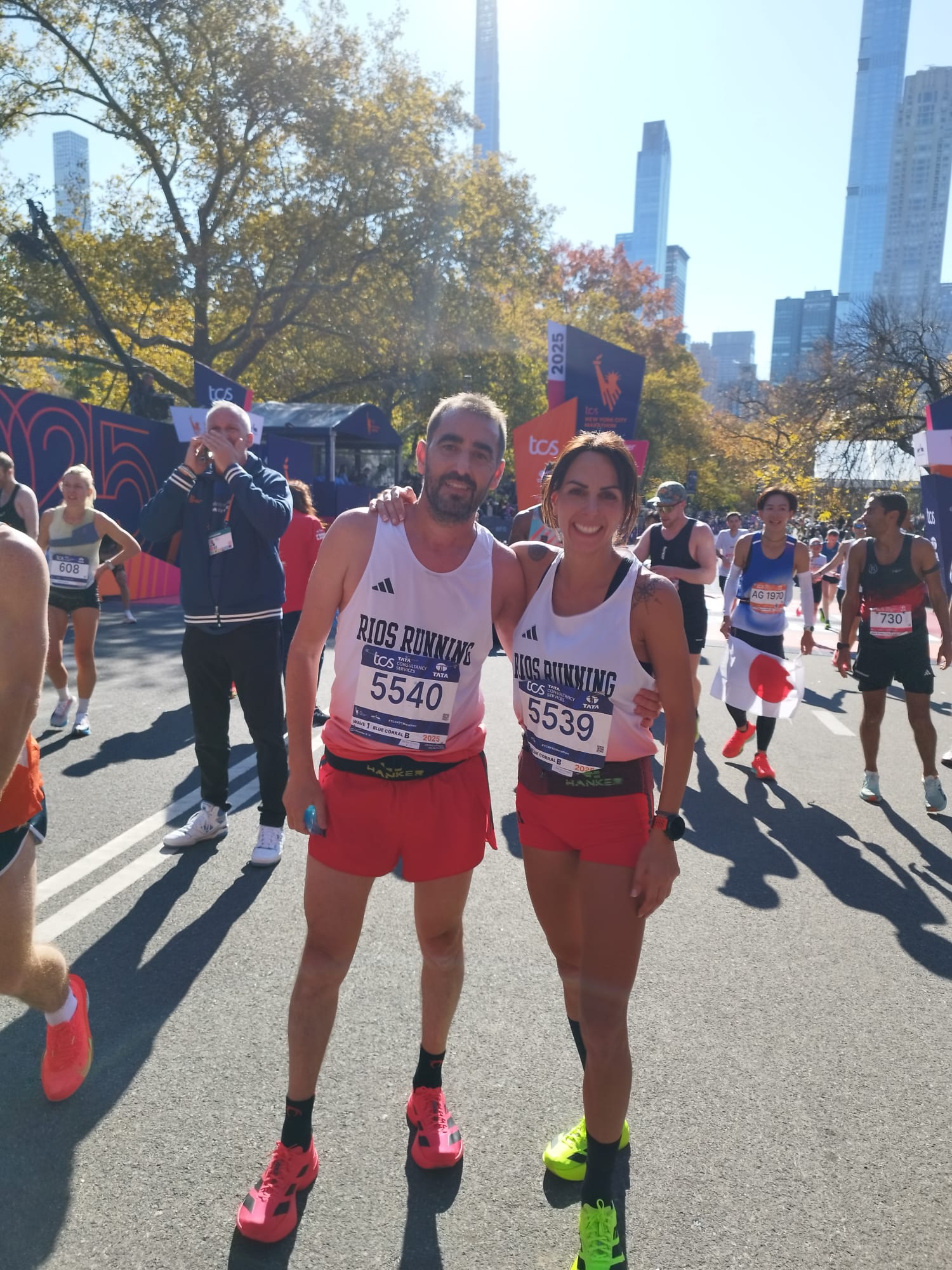Gema Barrachina y José Ríos, en las calles de Nueva York