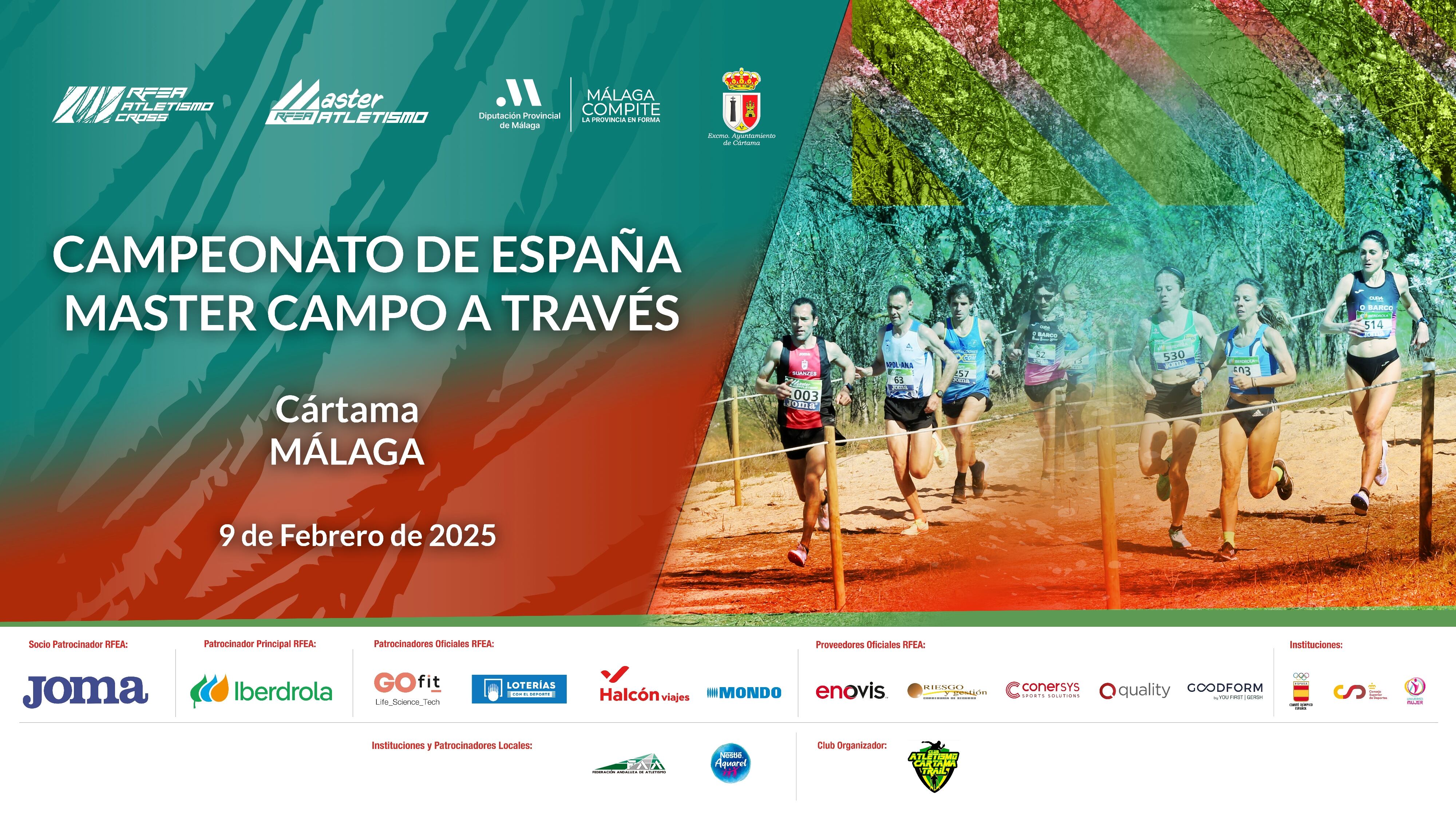 La localidad malagueña de Cártama será el escenario del Campeonato de España Máster de Campo a través