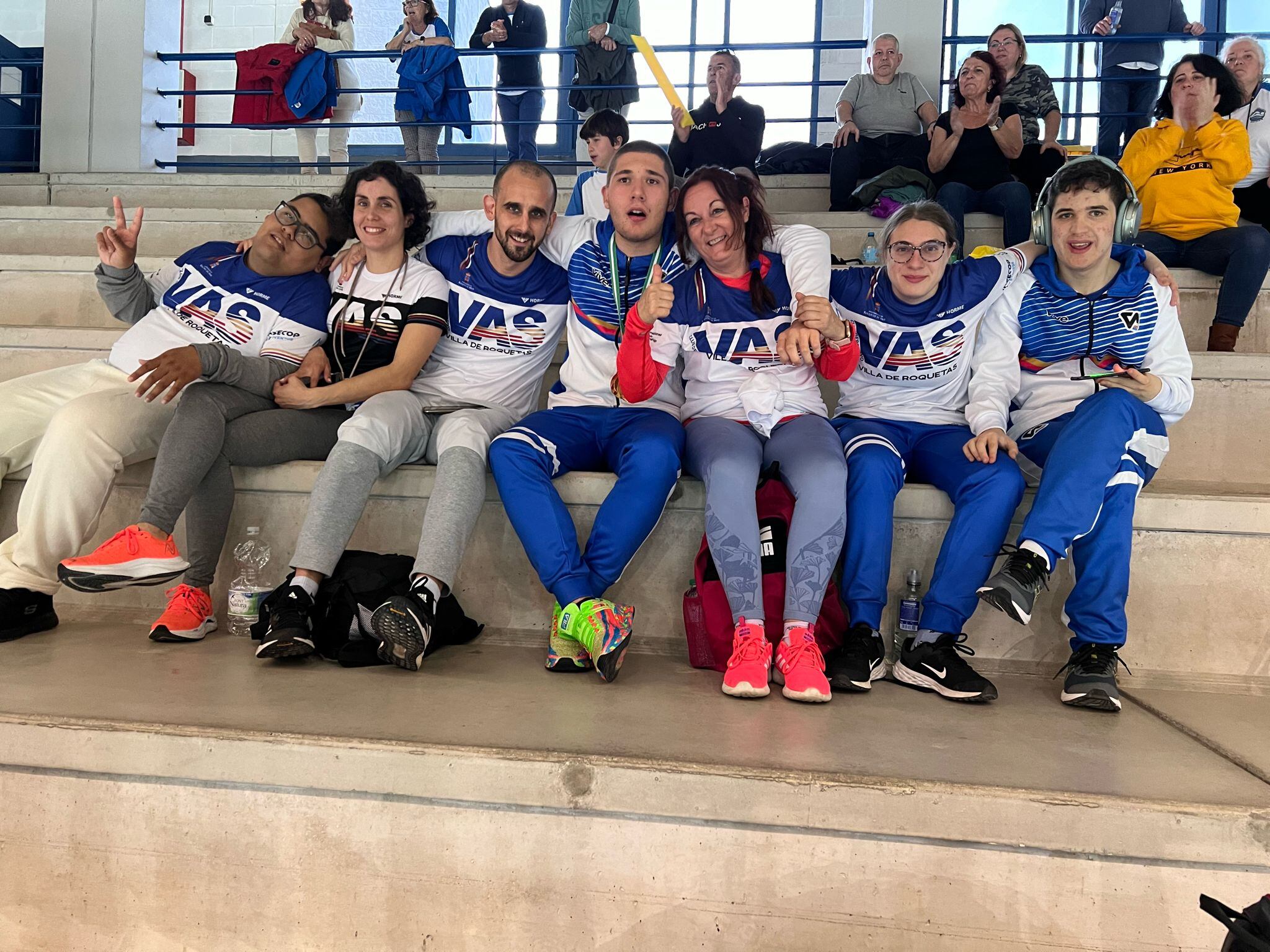Nadadores del Club Deportivo VAS que ha brillado en Campeonato de Andalucía.