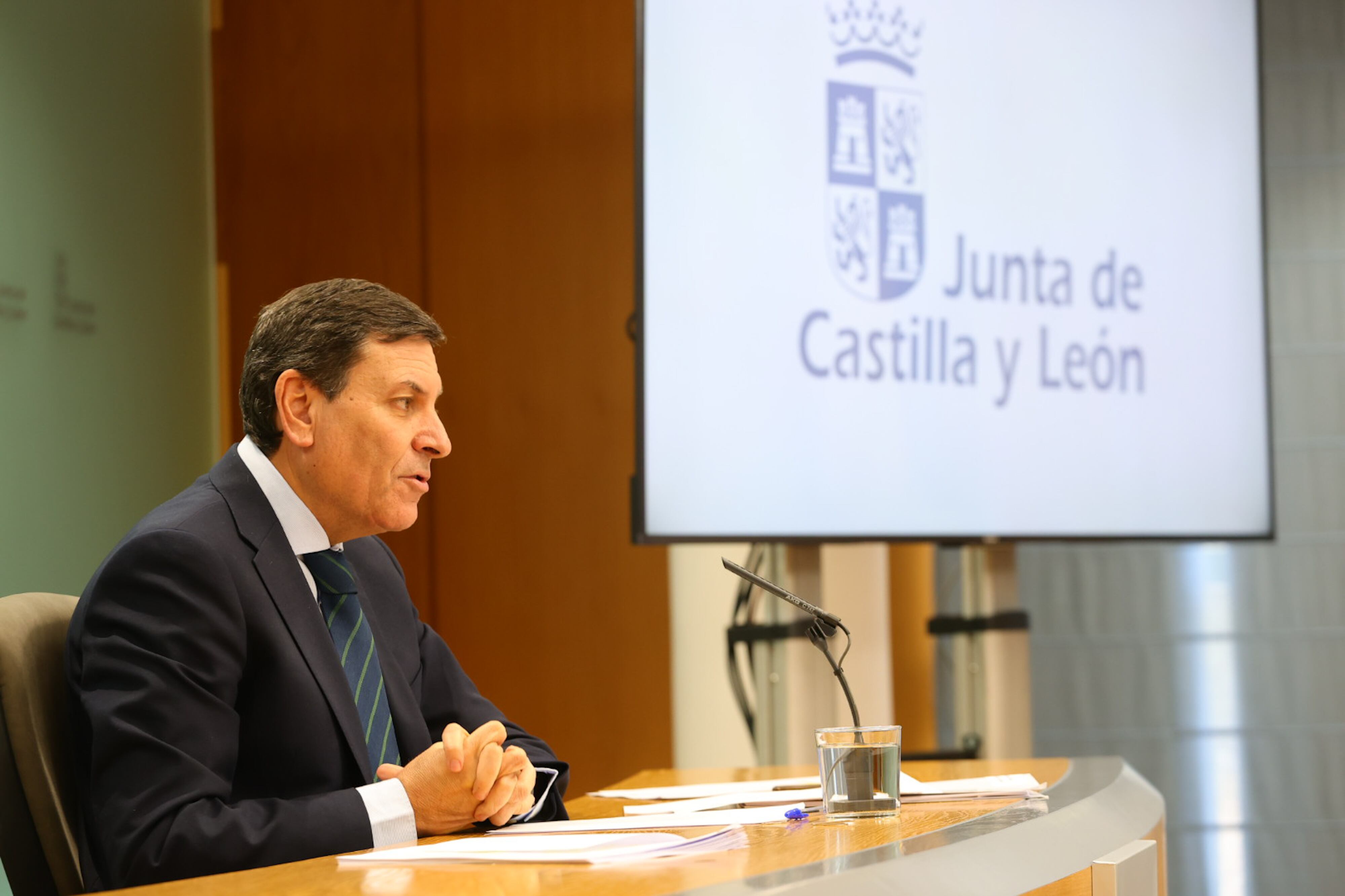 El portavoz de la Junta y consejero de Economía y Hacienda, Carlos Fernández Carriedo | Fuente: Junta de Castilla y León