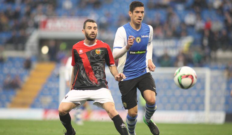 Yeray durante un partido