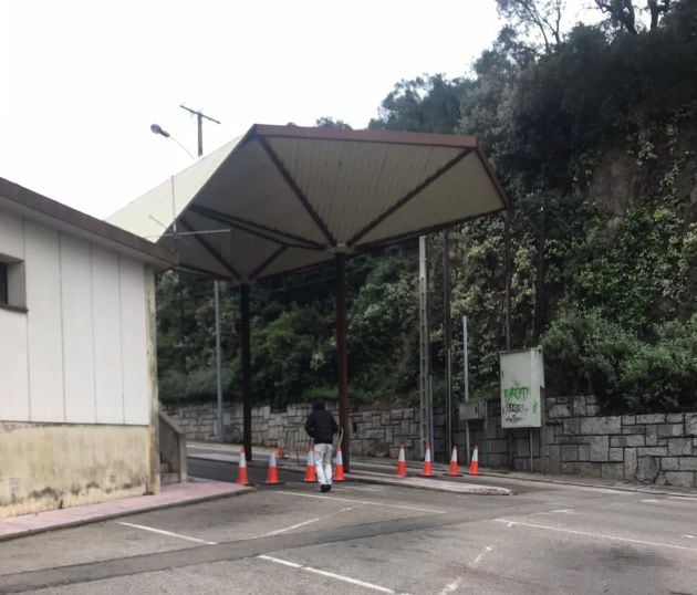 Un ciutadà francès que intentava passar a peu.