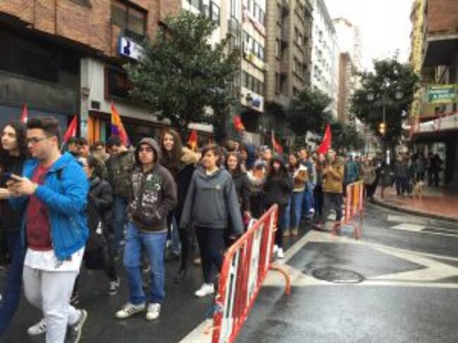 Los alumnos protagonizaron una protesta