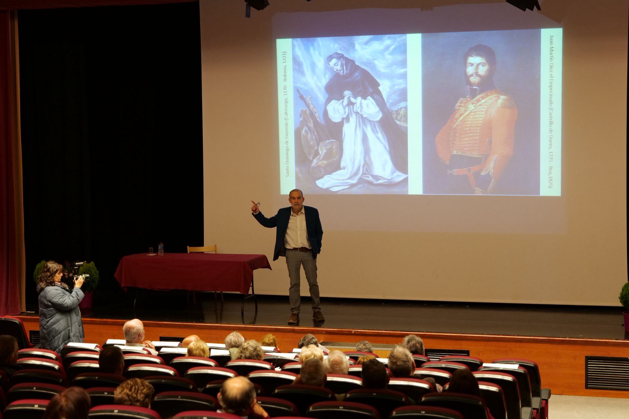 Javier Iglesia Berzosa en la conferencia sobre este personaje histórico