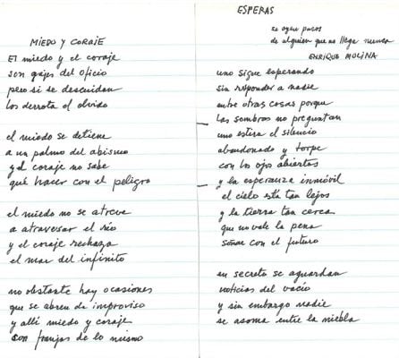 Poemas inéditos de Mario Benedetti