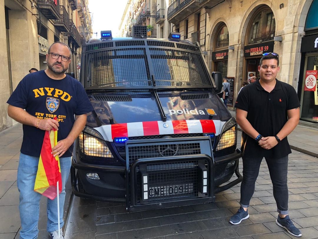 Martínez (izquierda) en Barcelona este fin de semana