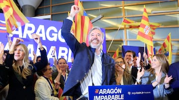 El PP de Azcón gana las elecciones en Aragón pero necesita todavía más a un Vox que duplica su fuerza