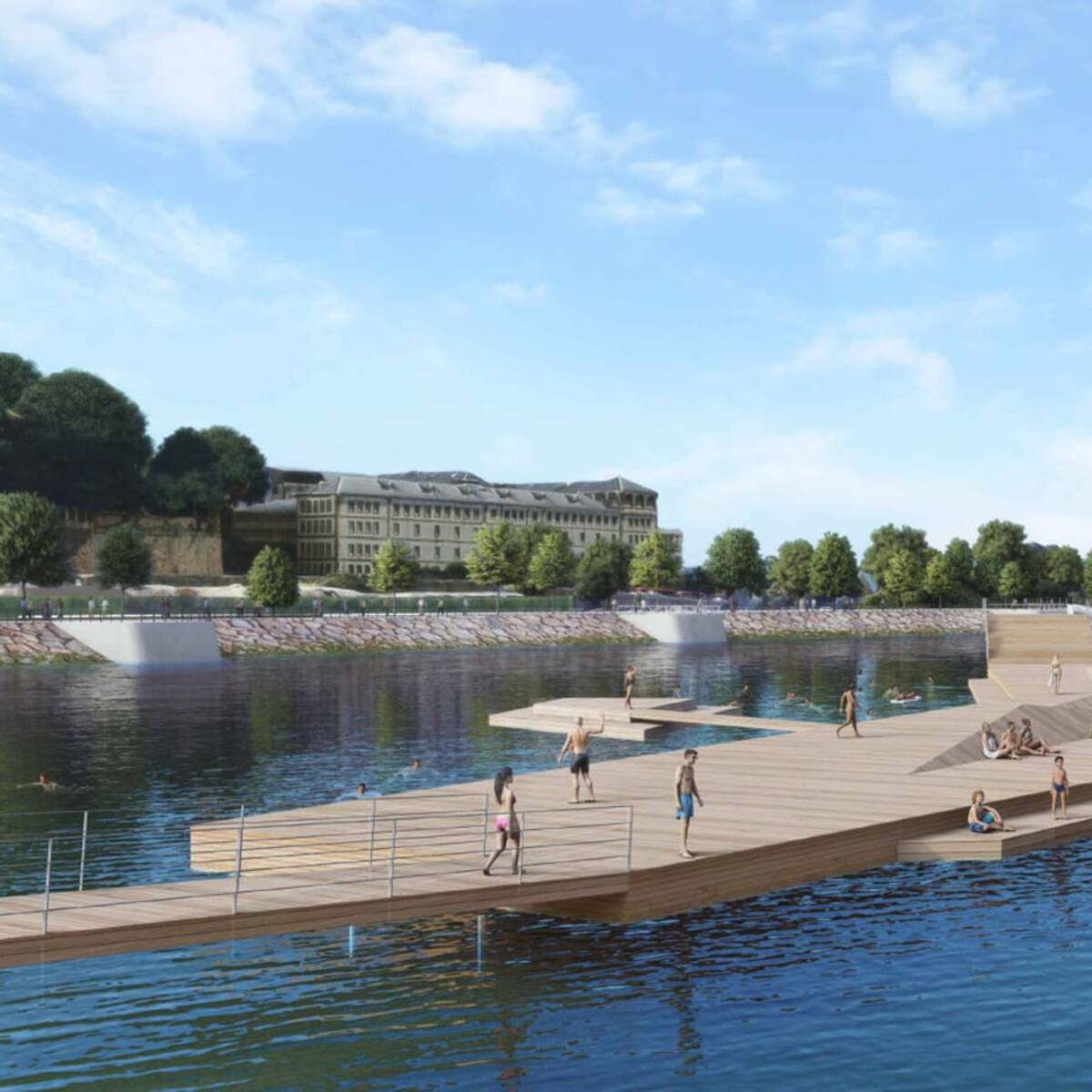 La Xunta aprueba una piscina en el mar en O Parrote y una pasarela peatonal entre Oza y Santa Cristina