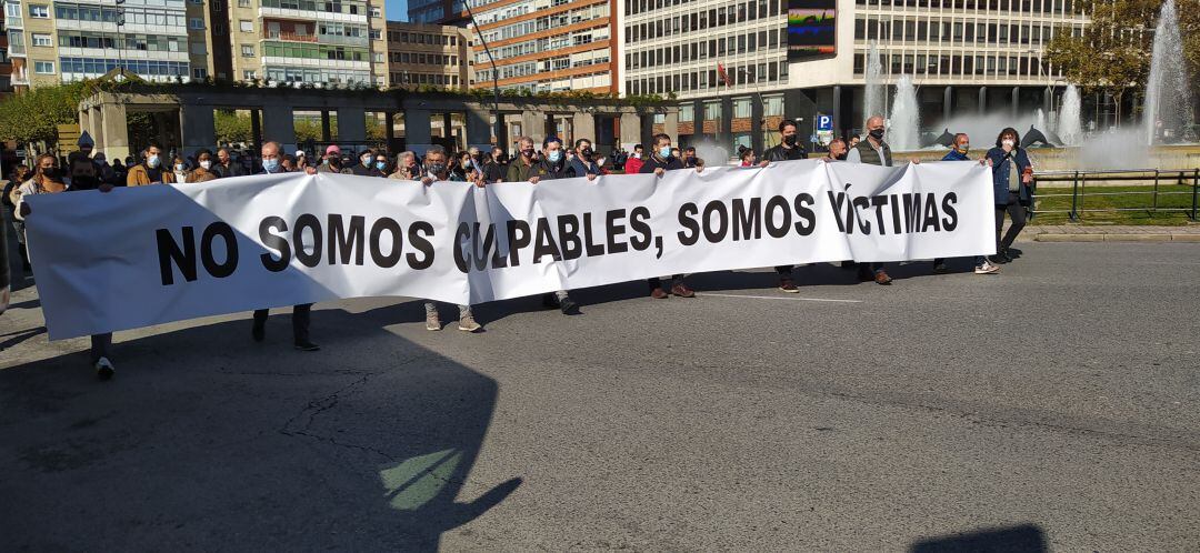 Imagen de la protesta convocada por la Federación de Hostelería el pasado viernes