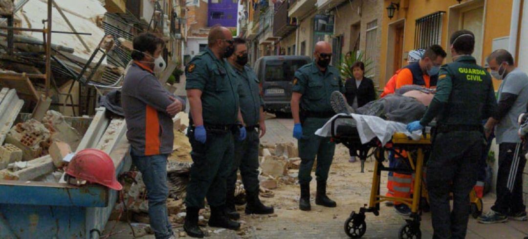 Derrumbe de una vivienda en Jamilena