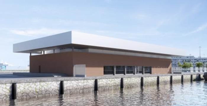 Maqueta de la futura lonja del Puerto de Algeciras