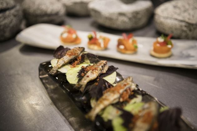 Platos del restaurante Callizo, reconocido con una estrella Michelin.