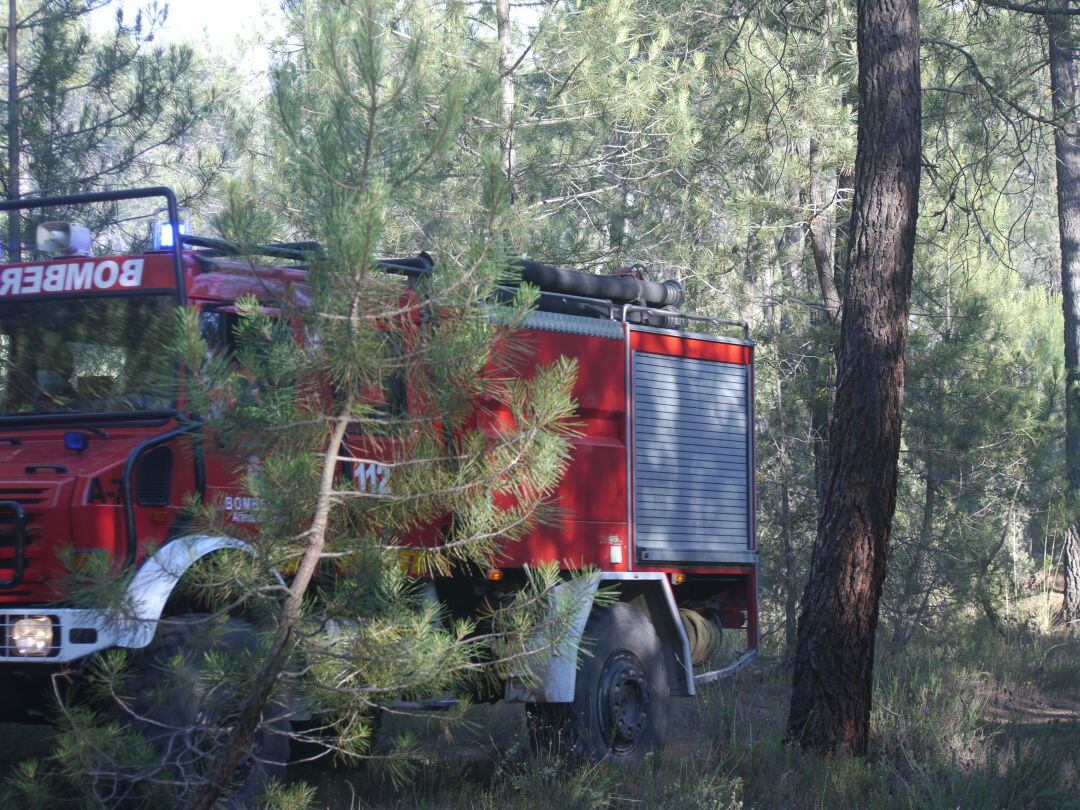 Los Bomberos de Aranda actuaron en primera instancia