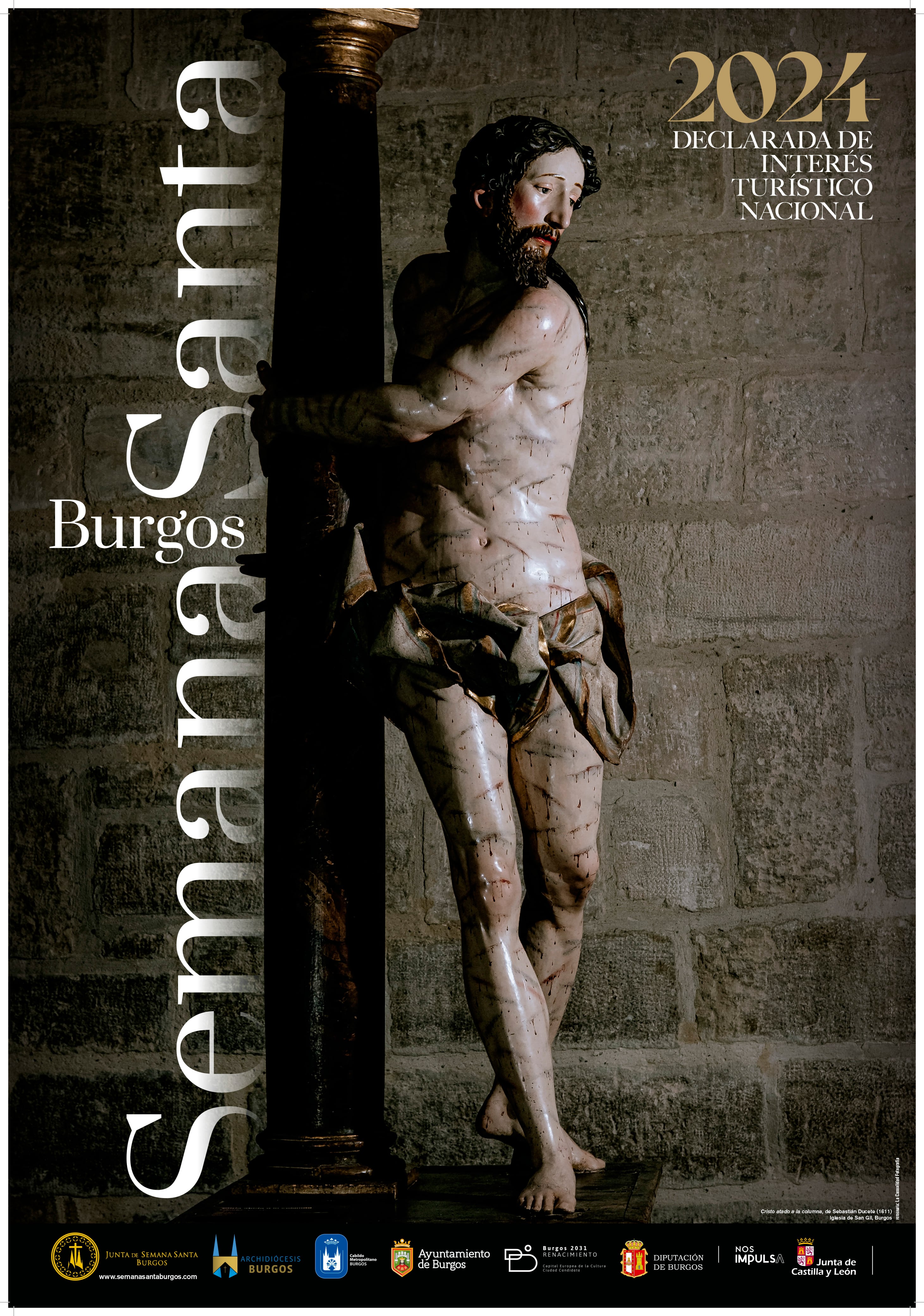 Cartel oficial de la Semana Santa de Burgos 2024