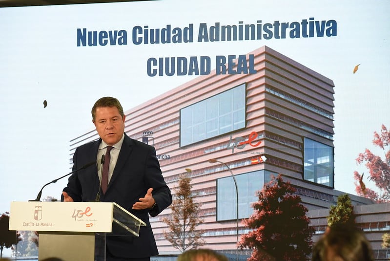 Emiliano García Page, en la presentación del proyecto de la ciudad administrativa