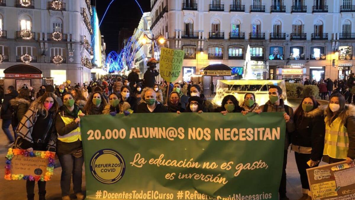 Ester García, profesora COVID en Madrid, tras el despido de casi 1.200 docentes