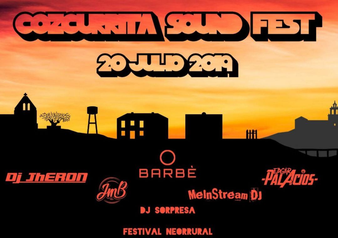 Cartel anunciador del Cozcurrita Sound Fest