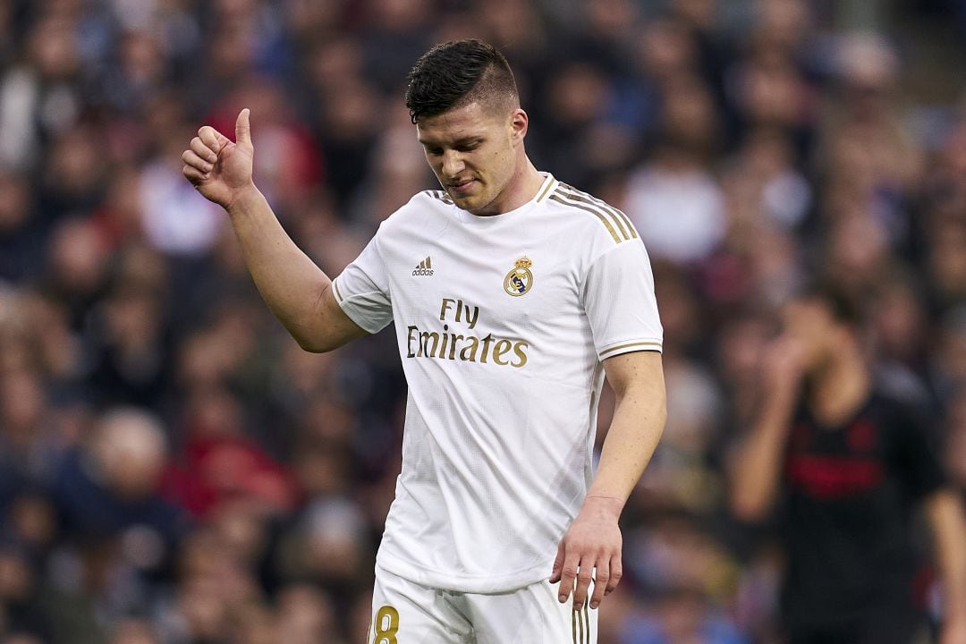 Jovic durante el Real Madrid-Sevilla