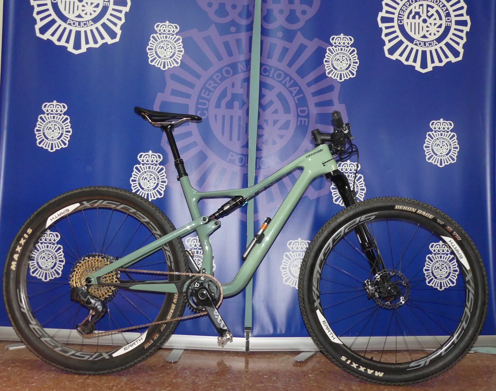 Una de las bicicletas estafadas