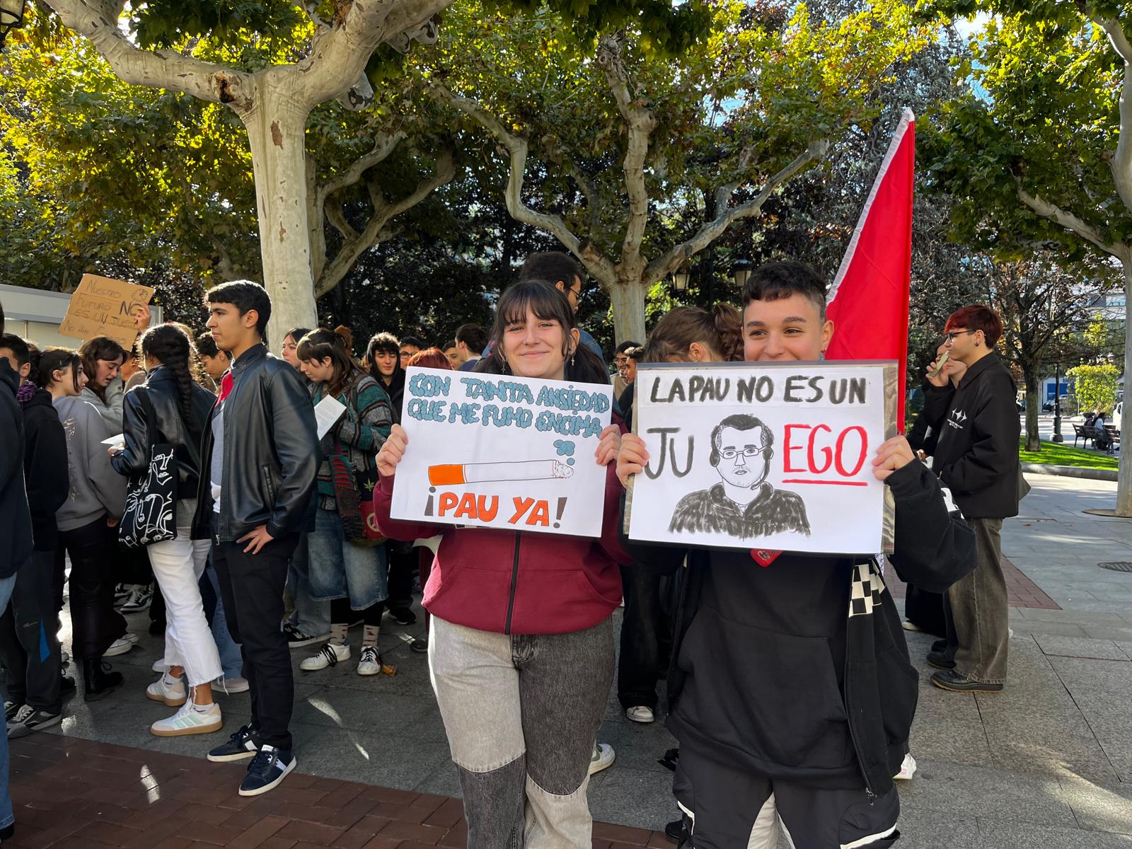 Huelga del alumnado de bachillerato en La Rioja ante la falta de información sobre la PAU