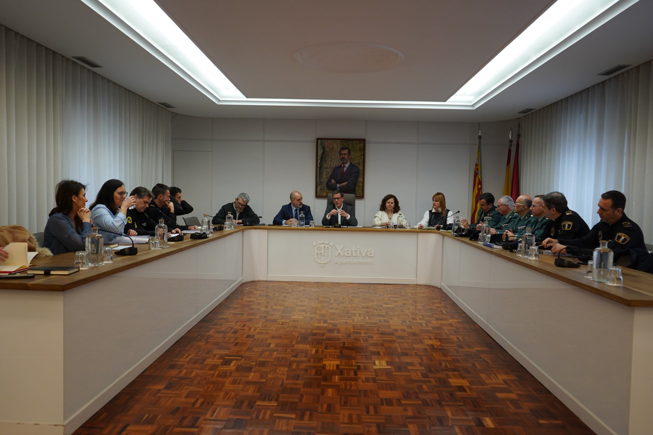 Junta local de seguridad. Fuente: Ajuntament de Xàtiva