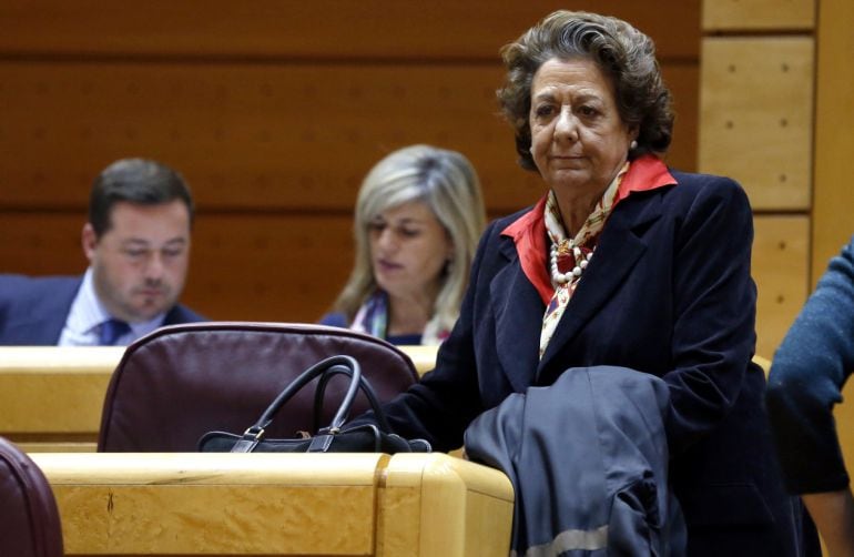 Rita Barberá, exalcaldesa de Valencia, en el Senado 