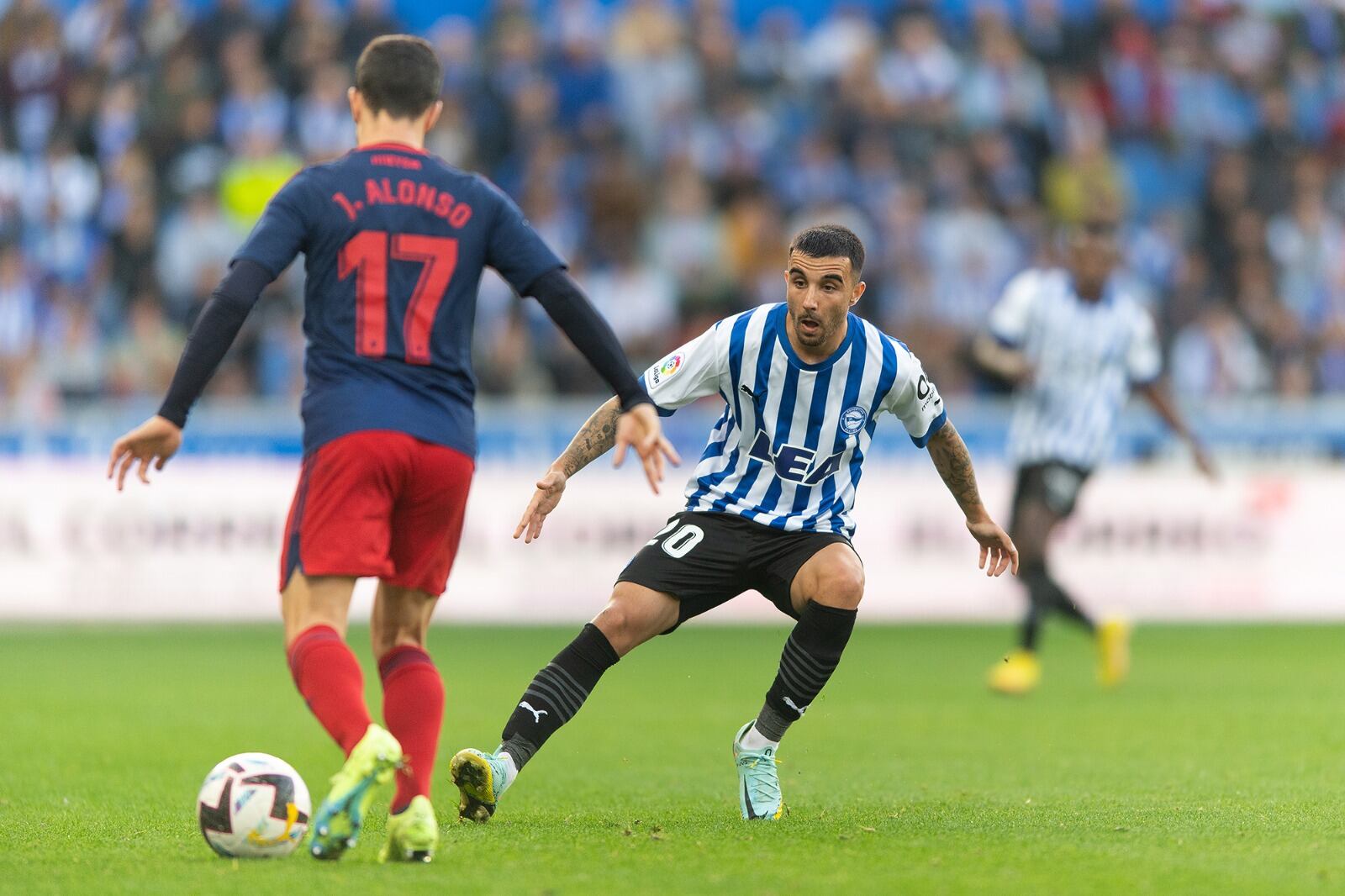 Rober González en el partido