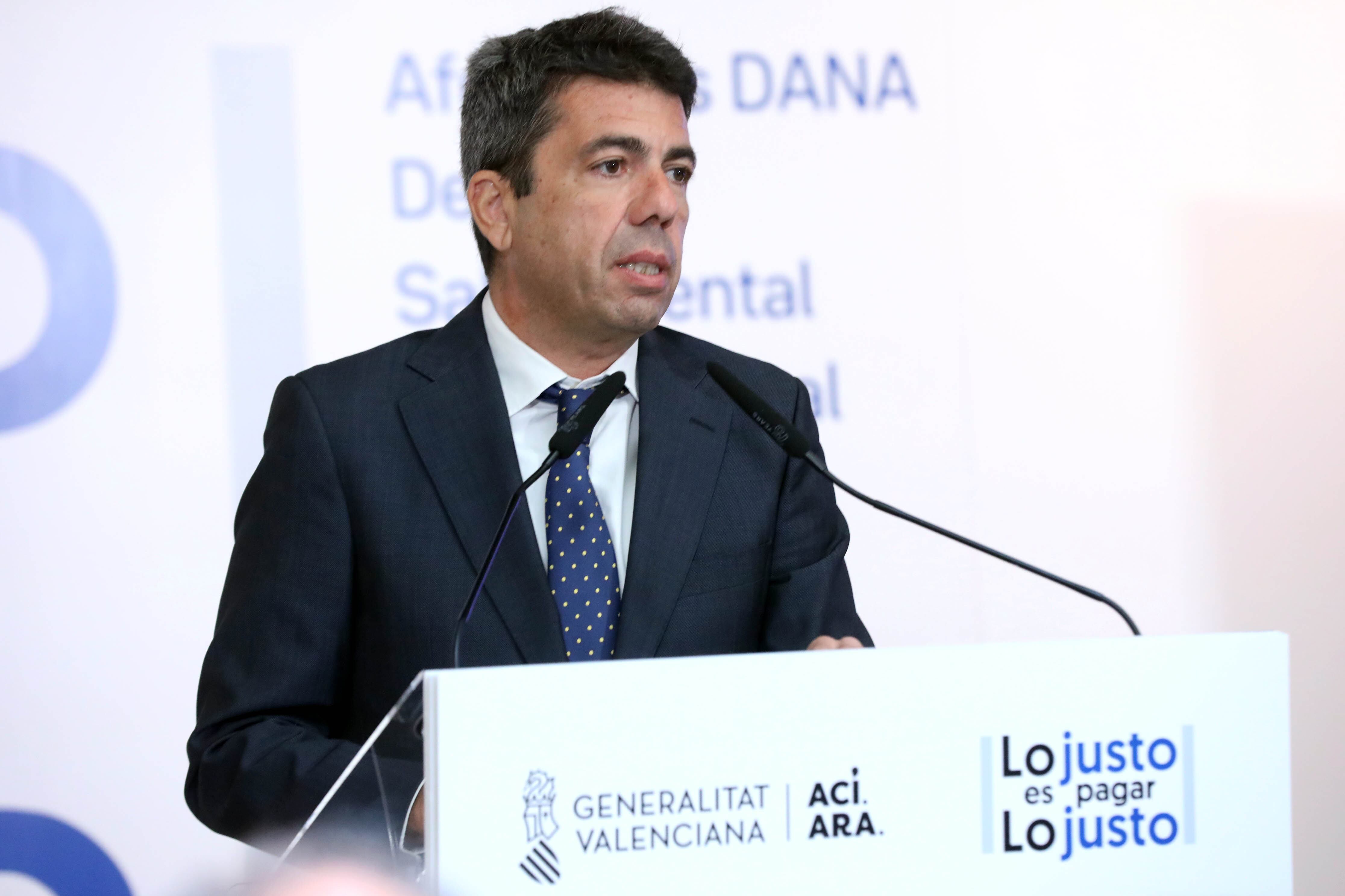 Carlos Mazón en la presentación de la campaña de la renta 2024