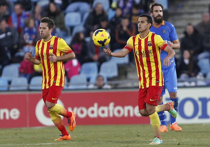 Pedro celebra su primer gol en Getafe