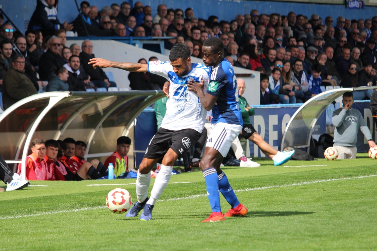 Imagen partido entre el Linares y el Xerez DFC